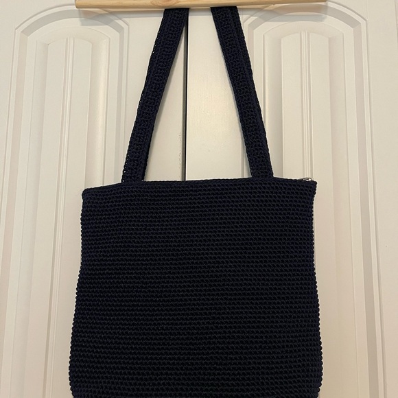 The Sak Black Knit Crochet Shoulder Bag - Picture 4 of 8